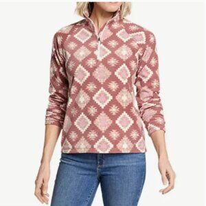 Eddie Bauer Aztec Southwestern Fleece Pullover (1289)